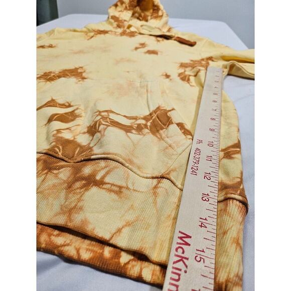 Original Paperbacks Unisex Yellow Tie Dye Hoodie Oversize Size S NWT - Picture 12 of 15